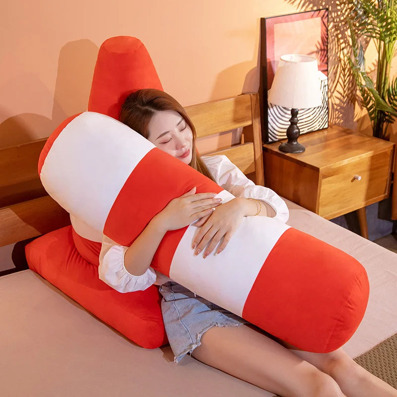 Hot Simulation Vehicle Plush Pillow Creative Roadblock Road Railing Toys Stuffed Soft For Home Decor Prop Sleeping Cushion