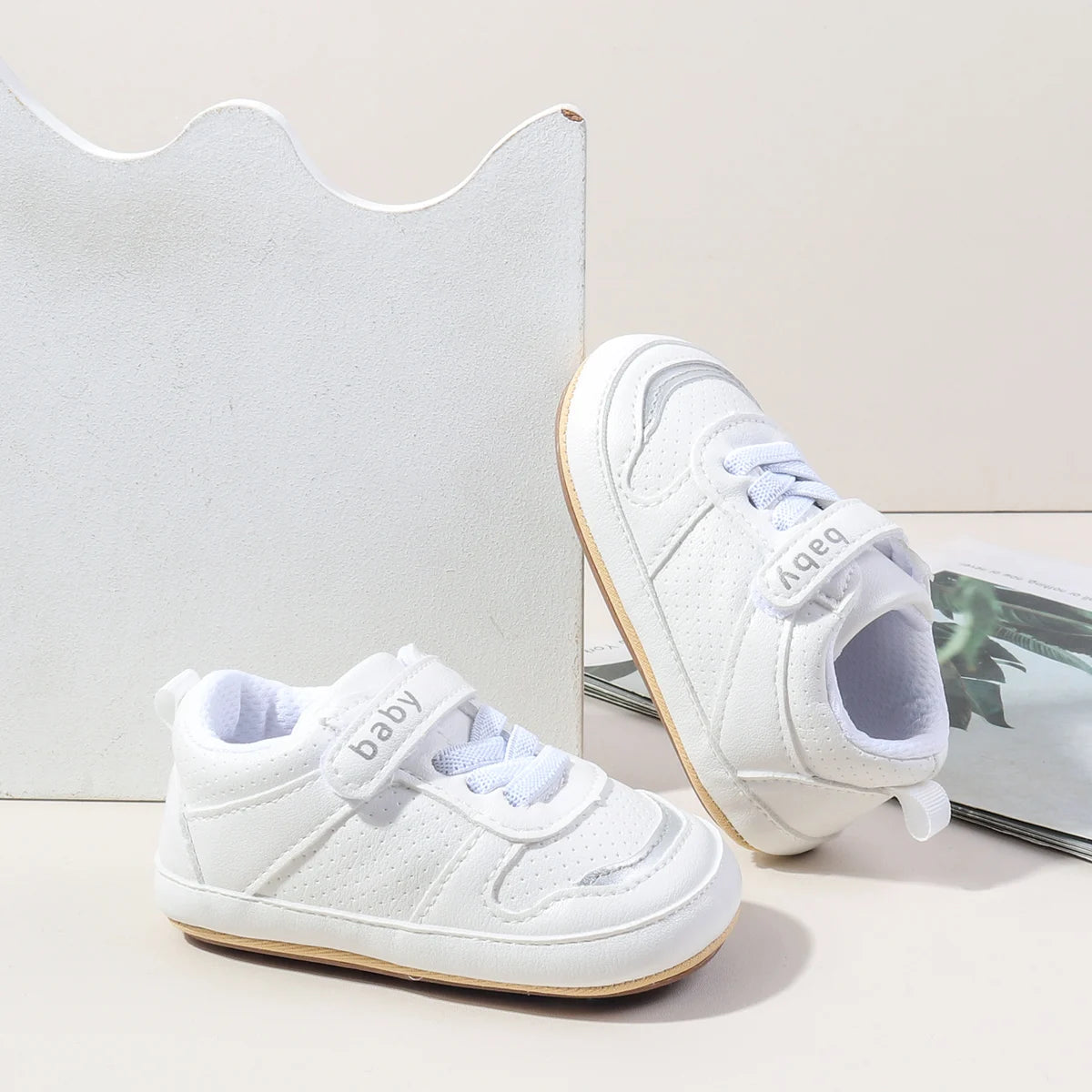 Hot Selling Newborn Baby Boys And Girls First Walking Causal Shoes Outdoor Anti Slip TPR Soles For Baby Unisex Toddler Shoes