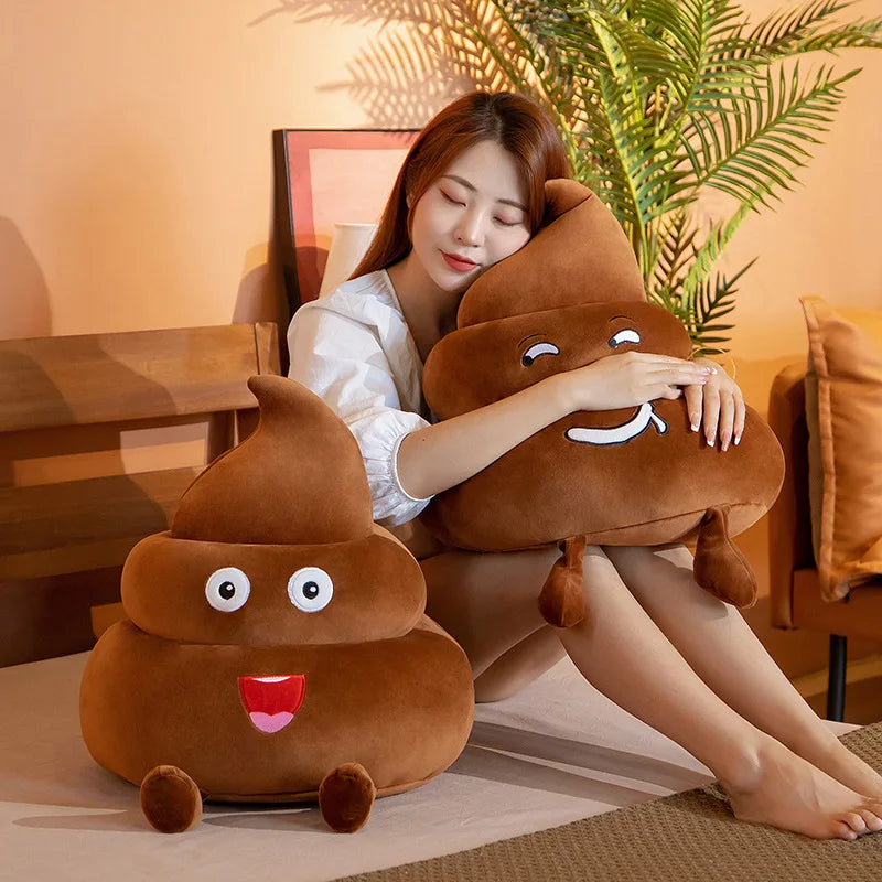 New 25cm/35/45CM Funny Poop Plushie Toys Simulation faeces Pillow Stuffed Soft Creative Sofa Cushion Interesting Birthday Gifts
