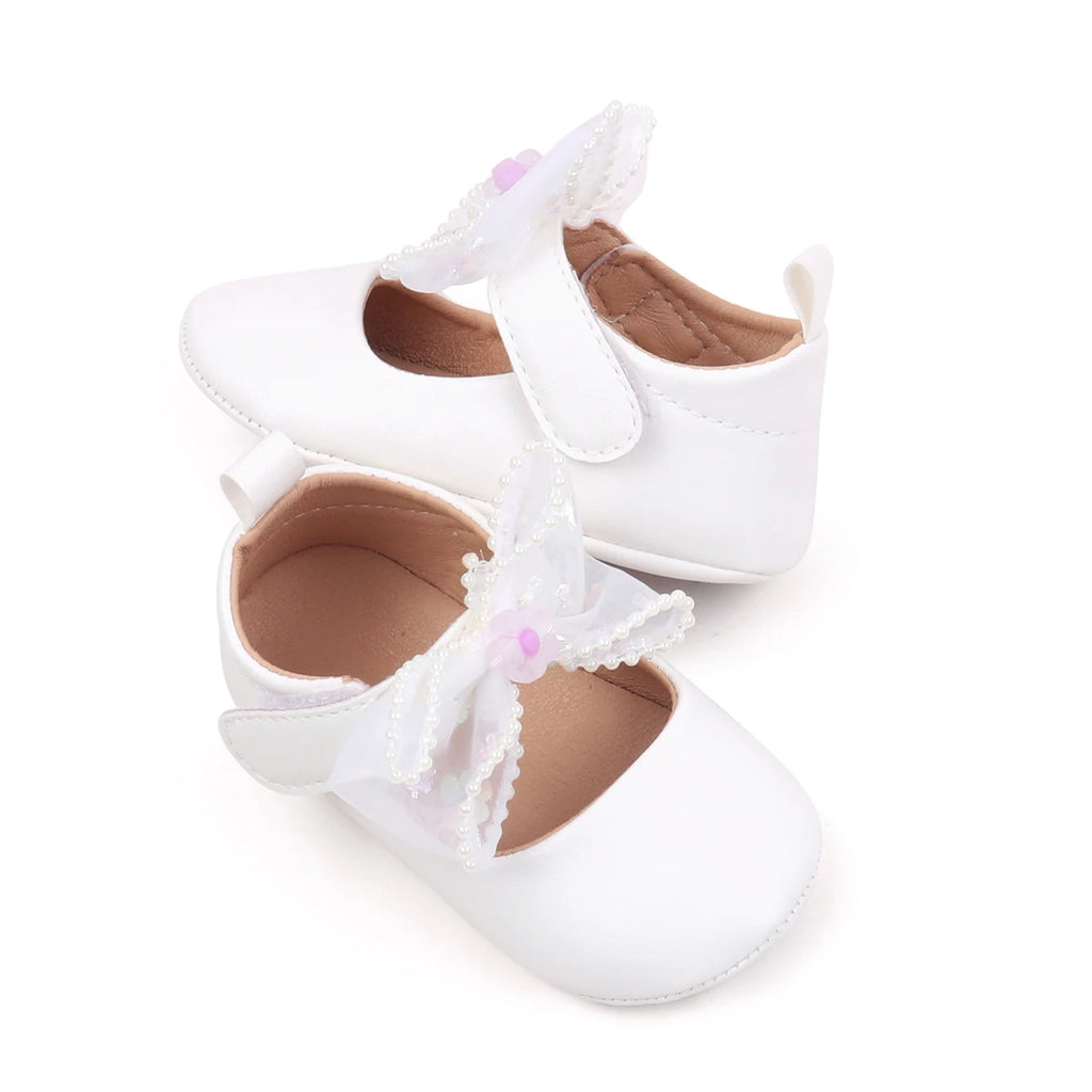 Spring Early Season New Style Rubber-Soled Anti-Slip Girls' Low-Top Toddler Shoes Stylish And Simple Front-Facing Shoes