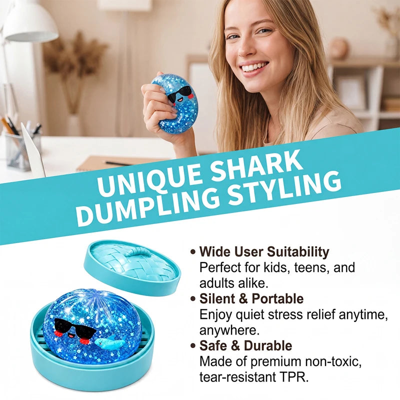 Ocean Halloween Ghost DumplingsToy Soft Slow Resilience Squishy Toy Fidget with Steamer Steamed Stuffed Bun Squishy Pinch Le