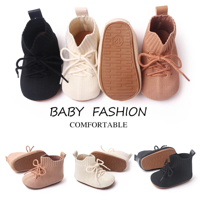 2025 Boys And Girls' 0-1 Years Old High-Top Casual Anti-Slip Softness Toddler Shoes For Sports Activities Baby Shoes