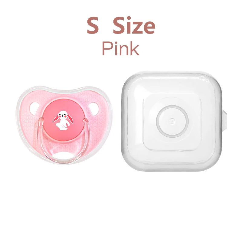 Cartoon Pattern Thumb Shape Toddlers Soothe Kids Newborn Baby Silicone Teething Pacifier