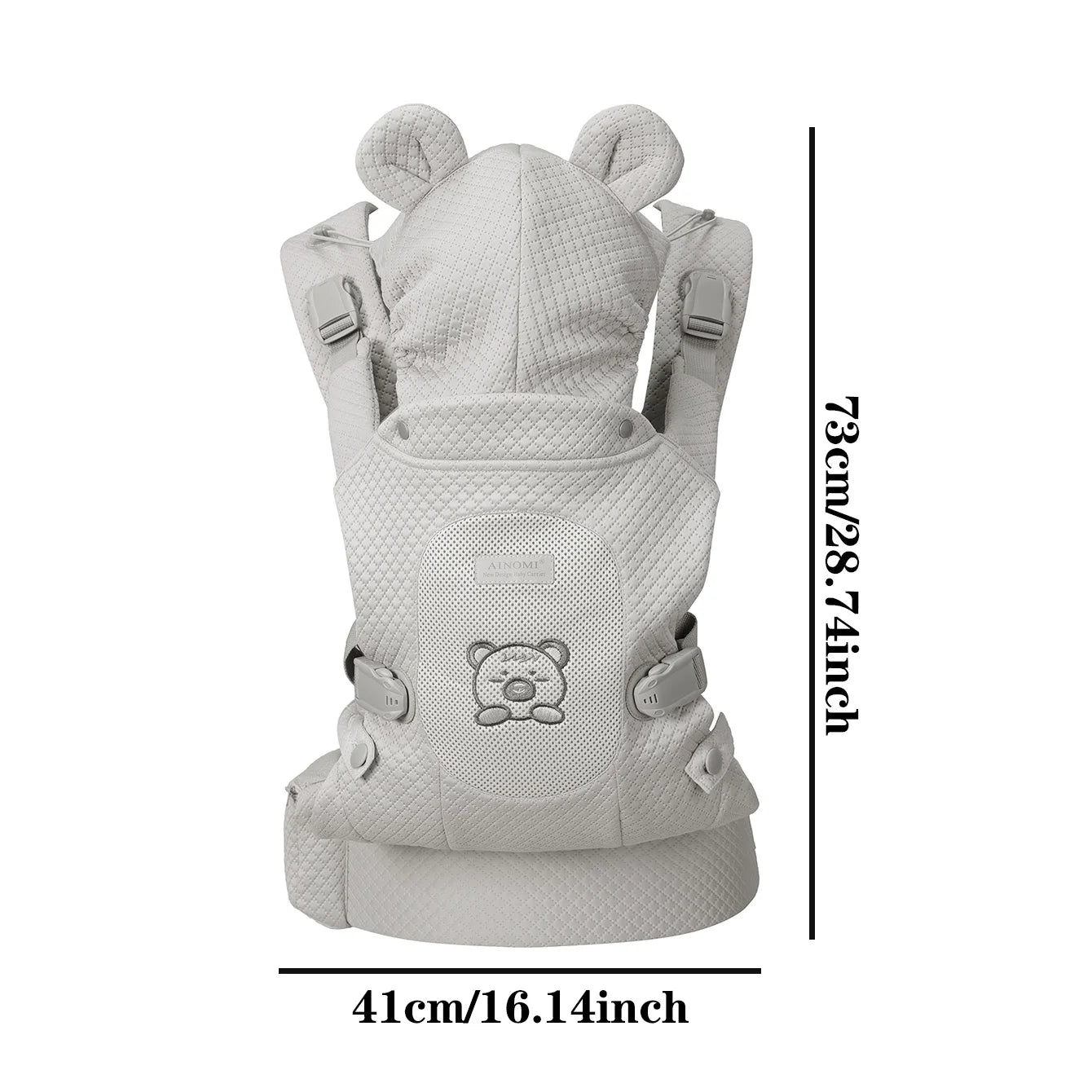 Multicolor Baby Carrier Backpack, Lightweight Portable 4-In-1 Travel Gear, Adjustable Comfortable Front & Back Carry, Perfect Gi
