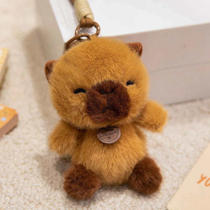 Soft Plush Animal Pendant Dolls Panda Fox Sloth Cat Dinosaur Bunny Capybara Pig Stuffed Toys For Children