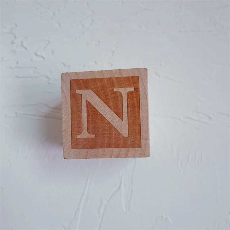 Wooden Alphabet Ornaments AtoZ for Custom Names Nordic Style 26 Letter Set for Home Decor Crafts and Photography Props