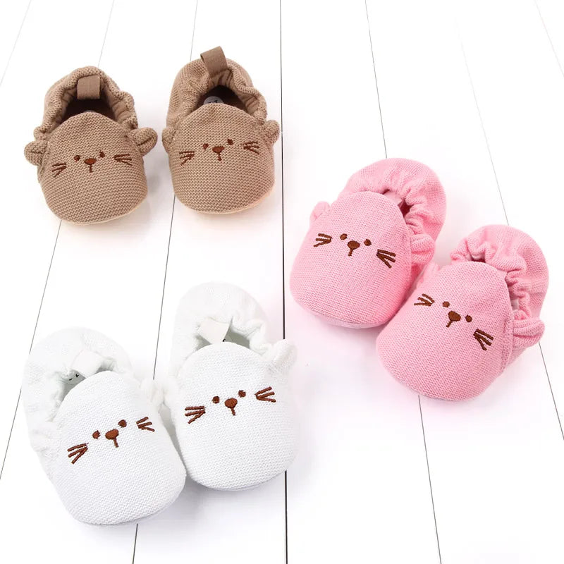 2025 Hot Selling Baby Boys And Girls First Walking Indoor Outdoor Toddler Shoes With Cute Design And High Quality Cotton Sole