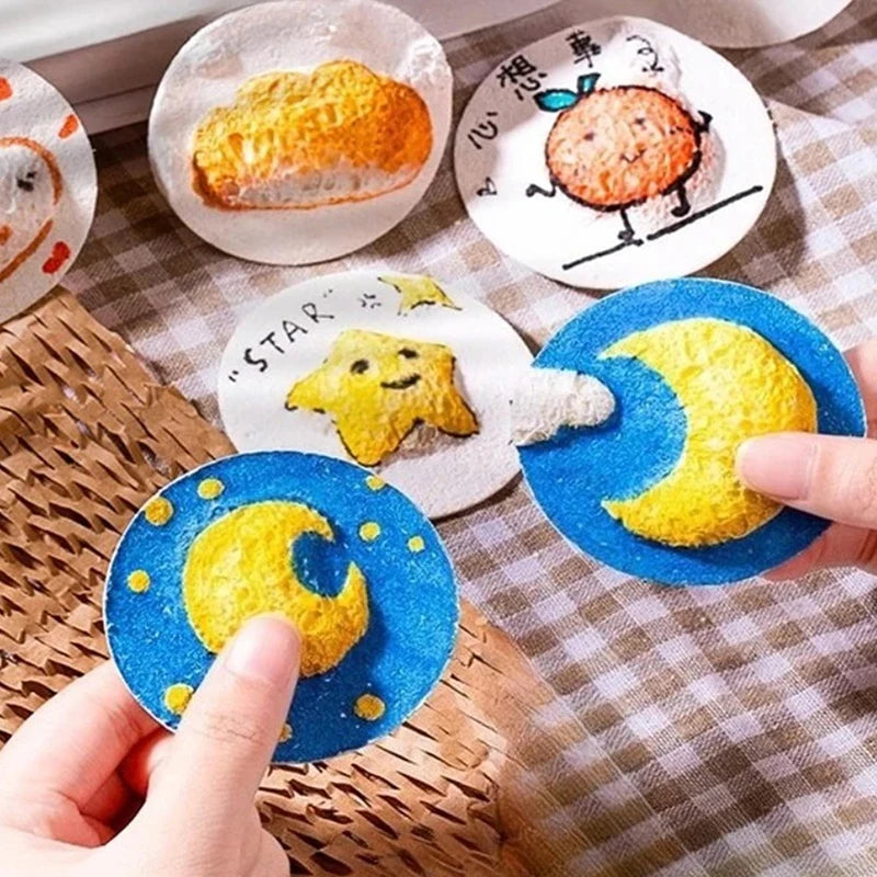 3D Magic Puffy Foam Texture Painting Paper For Kids DIY Drawing Art Educational Craft Sponge Canvas Board Handicraft Toy