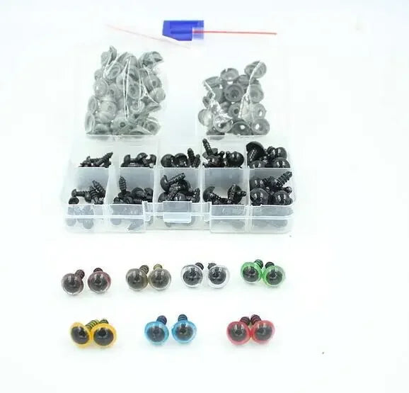 DIY Plush Toy Eye Ball Doll Accessories Eye Nose Needle Insert Glass Simulation Doll Eye Toy Dough Sculpture