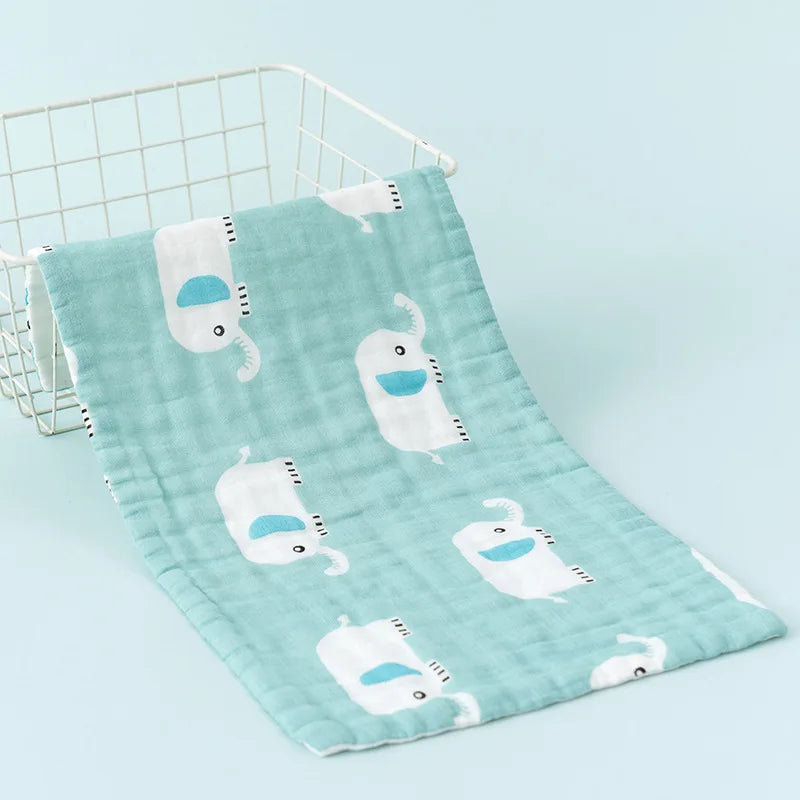 New Hot Cotton Baby Towel Washcloth For Newborns 6 Layer High Density Soft Absorbent Face And Bath Towel