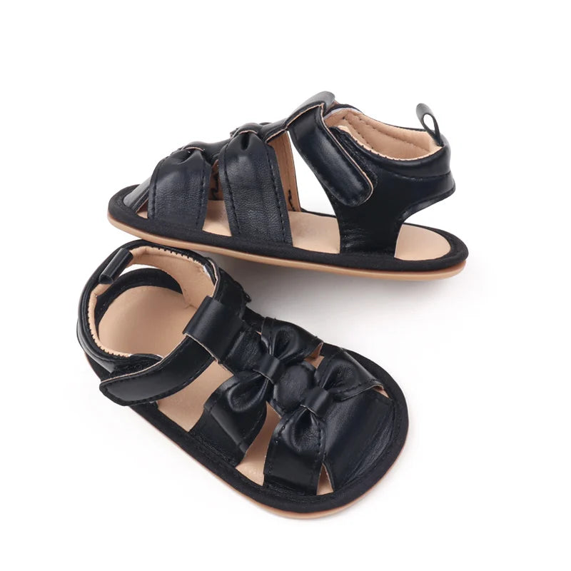 Summer New Style Baby Casual Sandals For Girls Aged 0-2 Years Old Breathable Soft Sole Anti-Slip Learning To Walk Shoes BBW4151