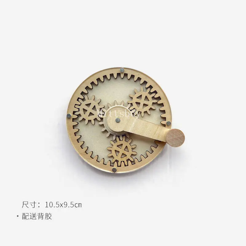 DIY Montessori Busy Board Accessory Wooden Hourglass Gear Skidway Puzzle Toy MB01 For Children