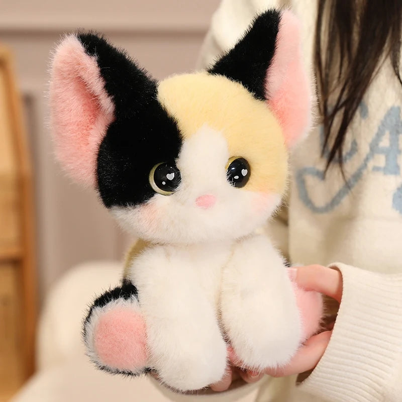 Nice Adorable Sitting Devon Cat Siamese Cat Plush Toy Doll Home Office Decoration, Perfect Gift For Cat Lovers Boys And Girls