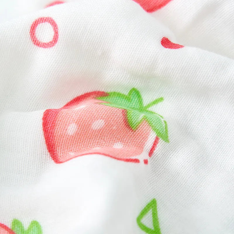 Hot New 6-Layer High-Density Cotton Muslin Baby Face Towel Cartoon Design Burp Cloth Class A Infant Washcloth Baby Accessories