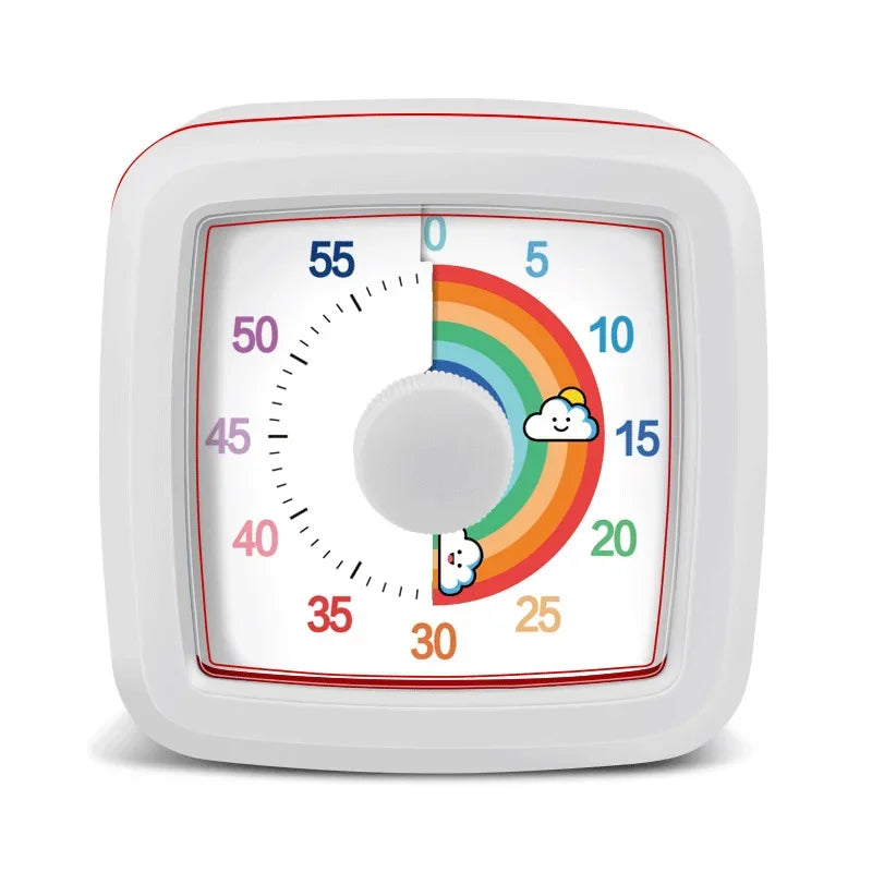 Visual Timer With Night Light School Minuteur 60-Minute Countdown Timer for Kids and Adults Pomodoro Stopwatch Clock
