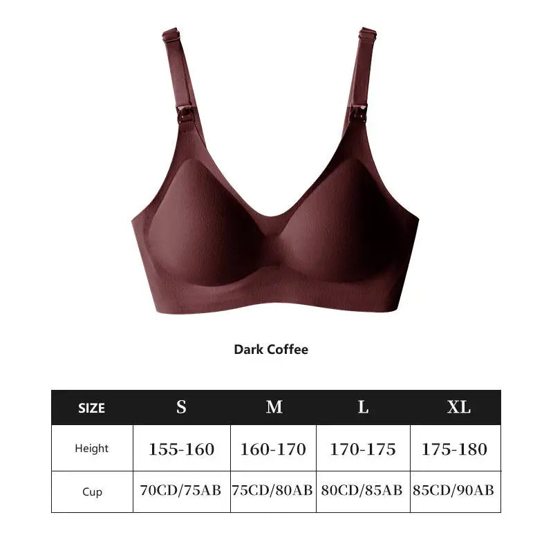 Pregnant Women Nursing Underwear Front Opening Buckle For Breastfeeding Non Steel Ring Model PW001