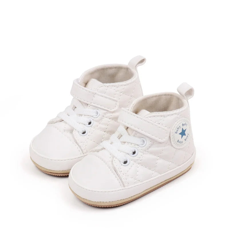 2025 Baby Boy Girl Spring and Autumn Fashion Design TPR Sole Anti Slip Walking Shoes High Quality Breathable Prewalker Shoes