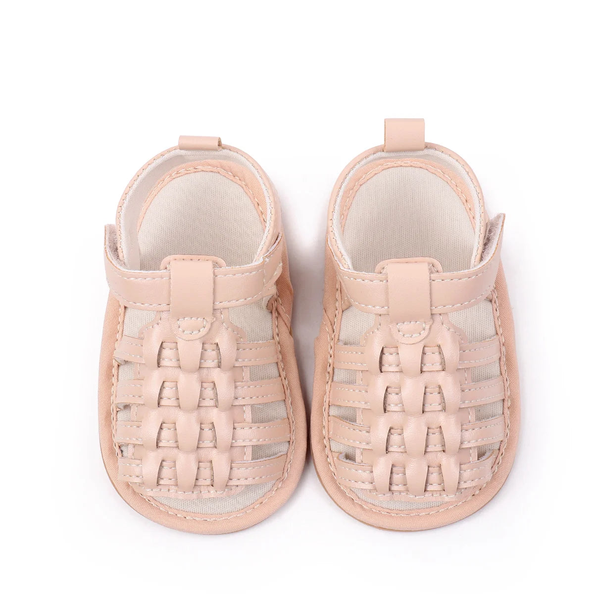 New Baby Sandals For 0-2 Years Old Boys And Girls Leather Surface And Rubber Sole Anti-slip Shoes Baby Indoor Walking Shoes