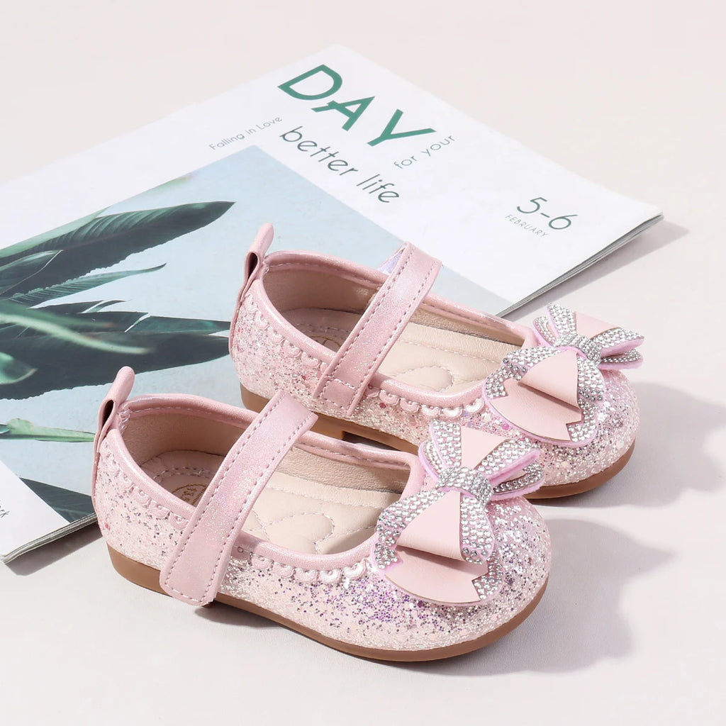 2025 Summer And Autumn Baby Girls First Walking Toddler Shoes Fashion Sequins Baby Girl Sandals For 0-3Y Kids Princess Shoes