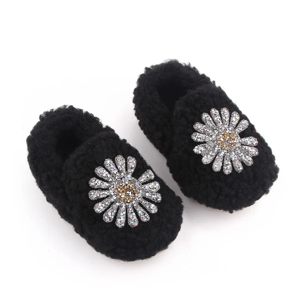 Baby Winter and Autumn Style Multiple Choices High Quality Soft Cotton Warm and Plush Toddler Shoes Anti-slip Sole Prewalking