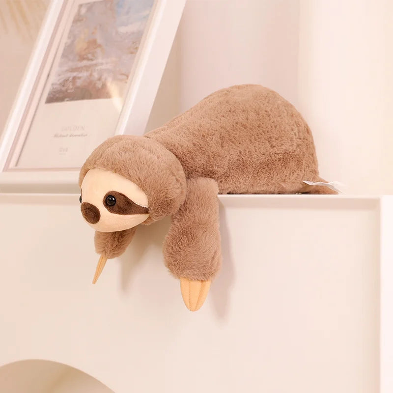 Hot Cute High Quality Forest Animal Plush Doll Pillow Soft Long-arm Raccoon Crocodile Sloth Fox Toy Home Decor Accompany Gift
