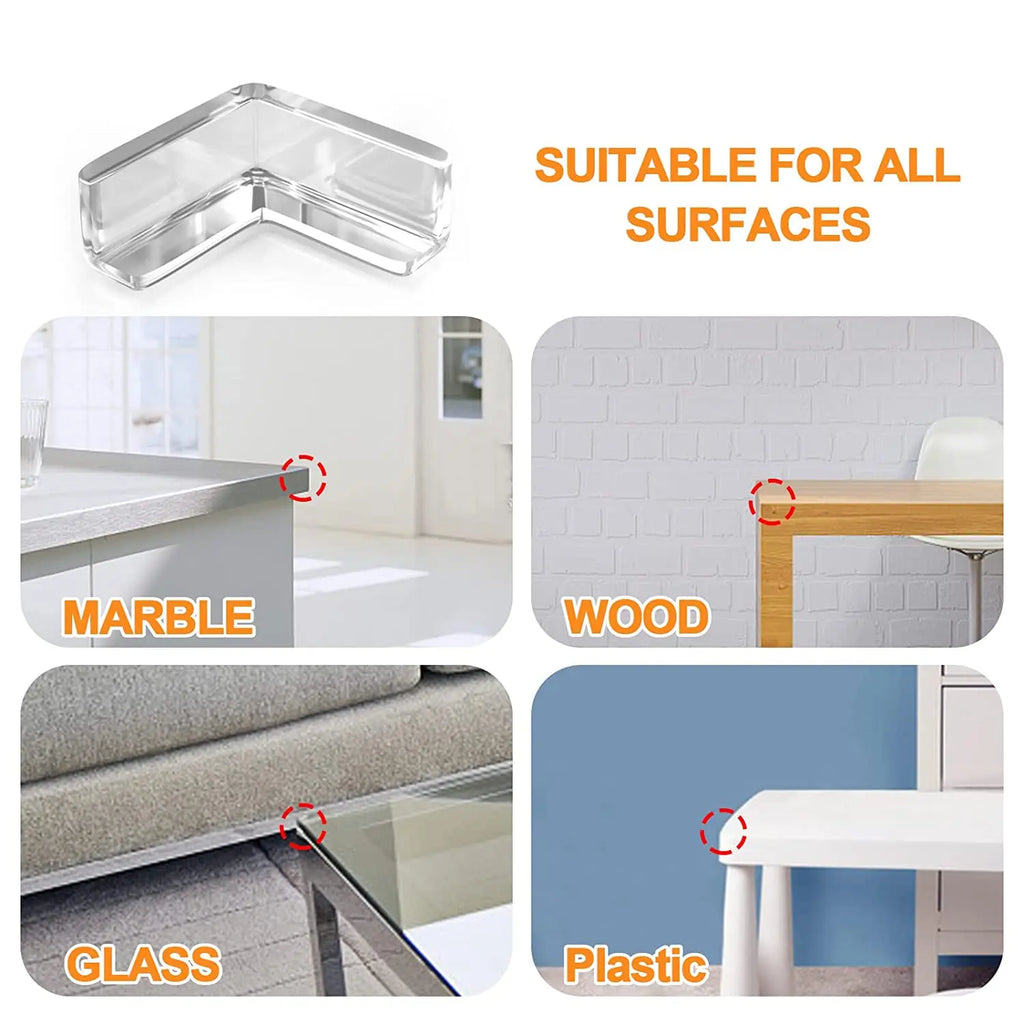 5pcs/10pcs Baby Safety Silicone Protector Table Corner Edge Protection Cover Electric Socket Children Anticollision Guards