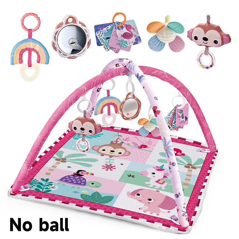 Infant Activity Gym With Crawling Blanket And Fe01 Toys Fence Frame For Early Development Sensory Stimulation