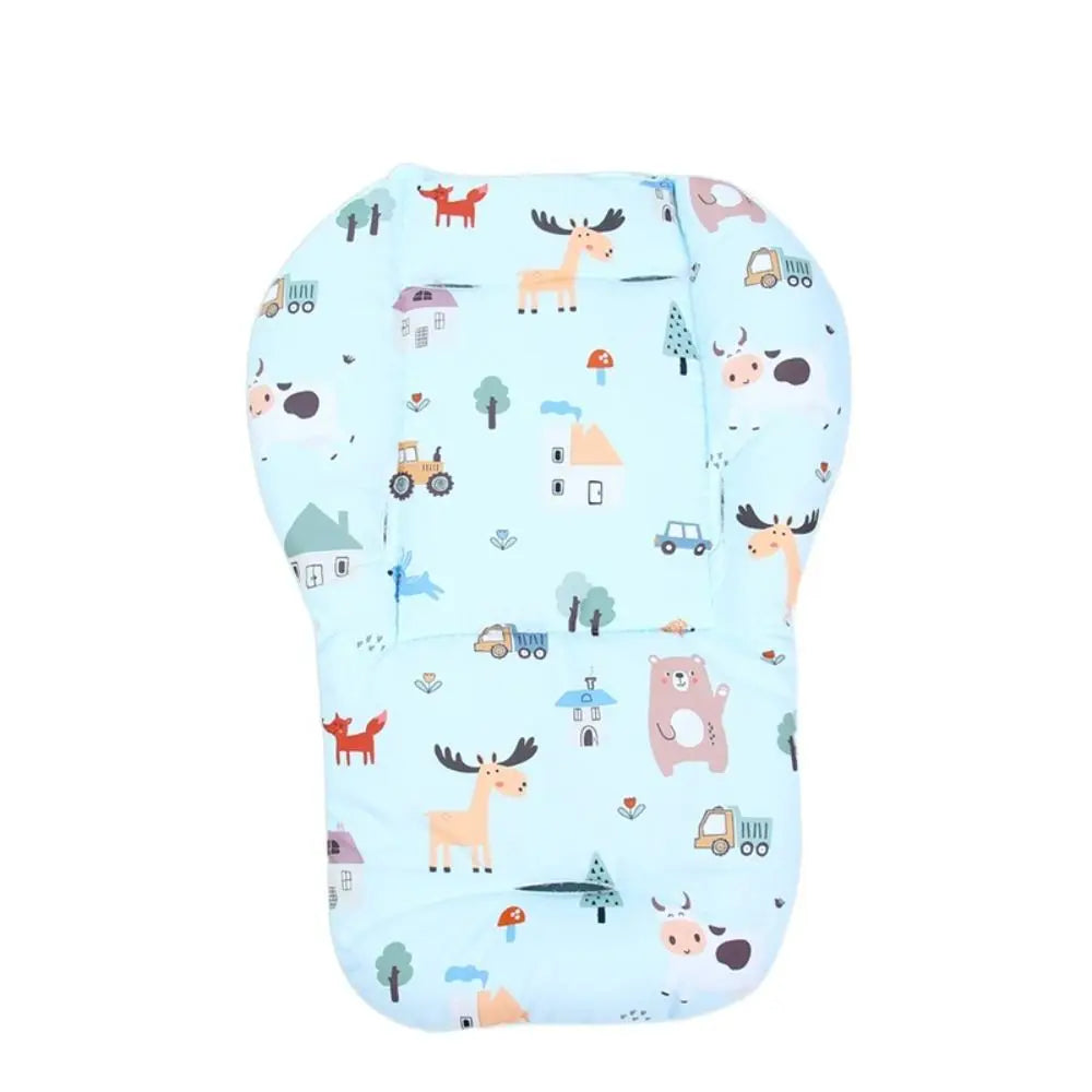 Cartoon Pattern Baby Stroller Cushion Seat Pad 63x45cm for Pushchair Car Seat Liner