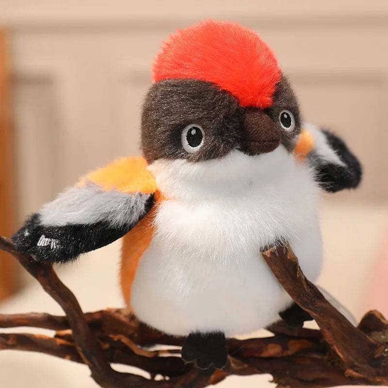 Hot 1pc 14cm Kawaii Birds Plush Pendant Toys Keychain Simulation Parrot Bird Nest Plush Keyring Anime Cute Gifts For Girls Kids