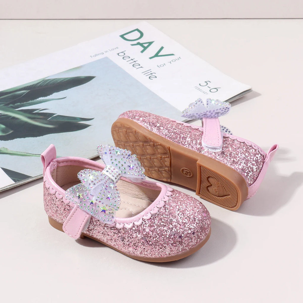 2025 New Summer Autumn Baby Girls First Walking Toddler Shoes Fashion Sequins Baby Girl Sandals For 0-3Y Kids Princess Shoes