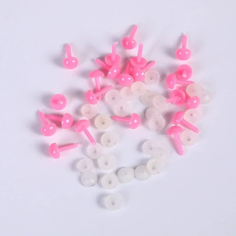 100Pcs DIY 3X5X7MM Felt Handmad Simulation Triangle Doll Plug Eye  Accessories Plush Toy Dough Sculpture Carv Puppet Doll Toy