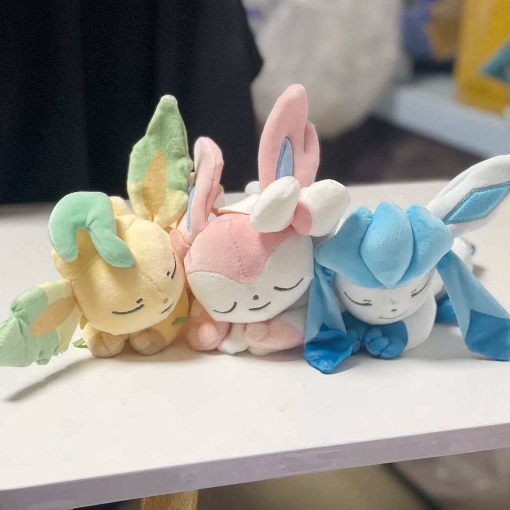 Pokemon Plush Vaporeon Sleeping Series Eeveelution Eevee Evolution Leafeon Glaceon Sylveon Stuffed Doll Charizard Pikachu Doll