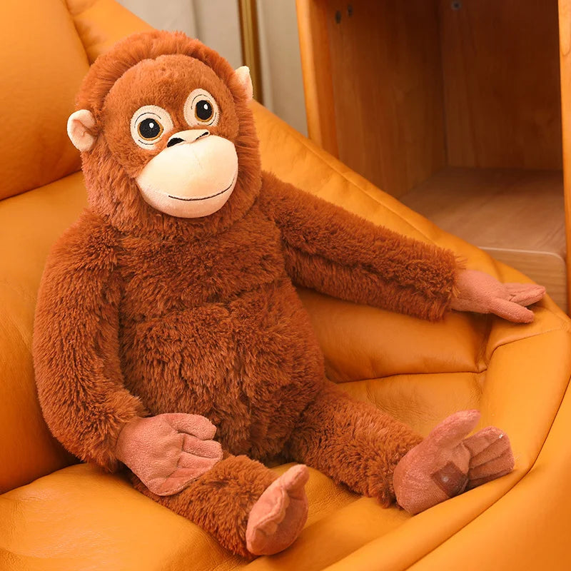 Hot 60cm Cartoon Gorilla Plush Toy Chimpanzees Monkey Soft Stuffed Doll Backpack Car Bag Room Decor Children Toy Christmas Gift