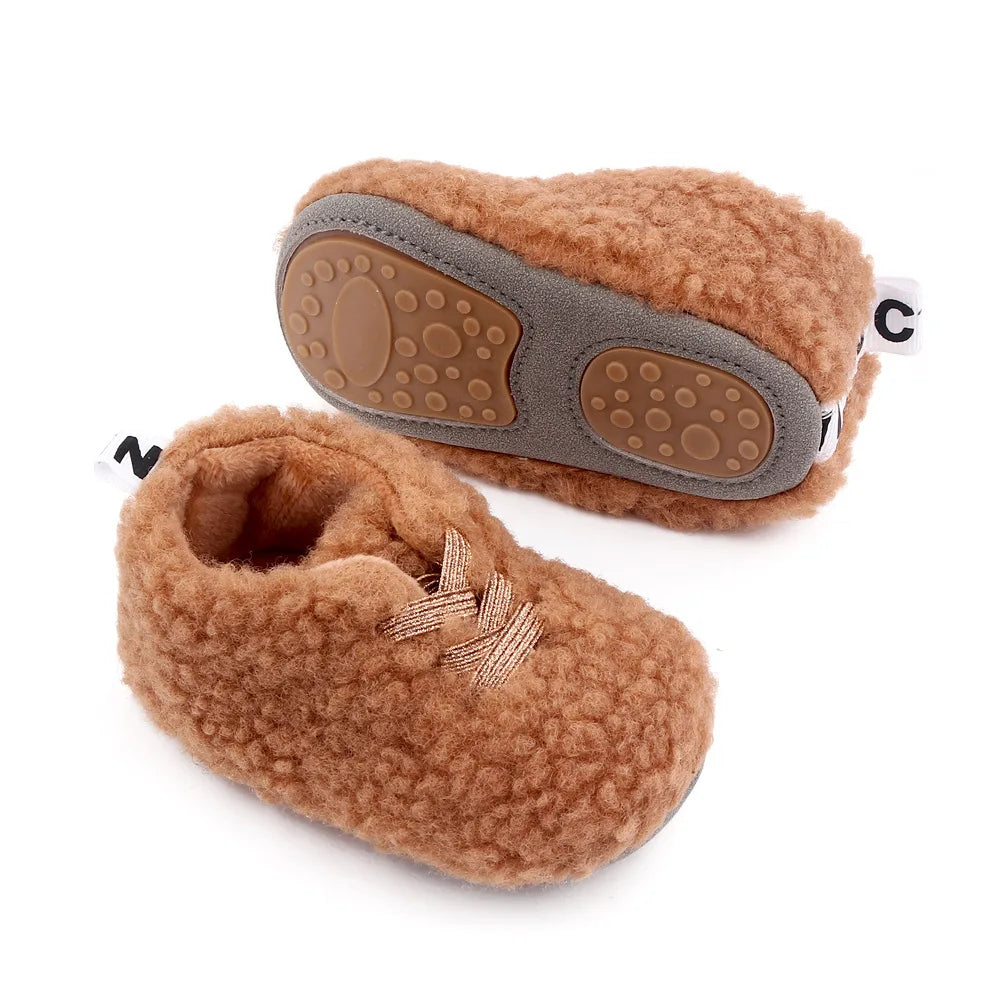 Baby Winter and Autumn Style Multiple Choices High Quality Soft Cotton Warm and Plush Toddler Shoes Anti-slip Sole Prewalking