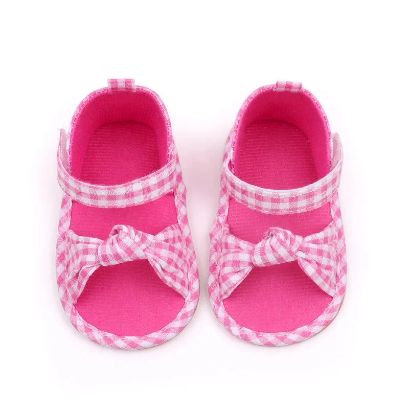 2025 Hot Summer Baby Girls First Walking Toddler Shoes With High Quality TPR Sole Beautiful Design For 0-18M Baby Girls Shoes