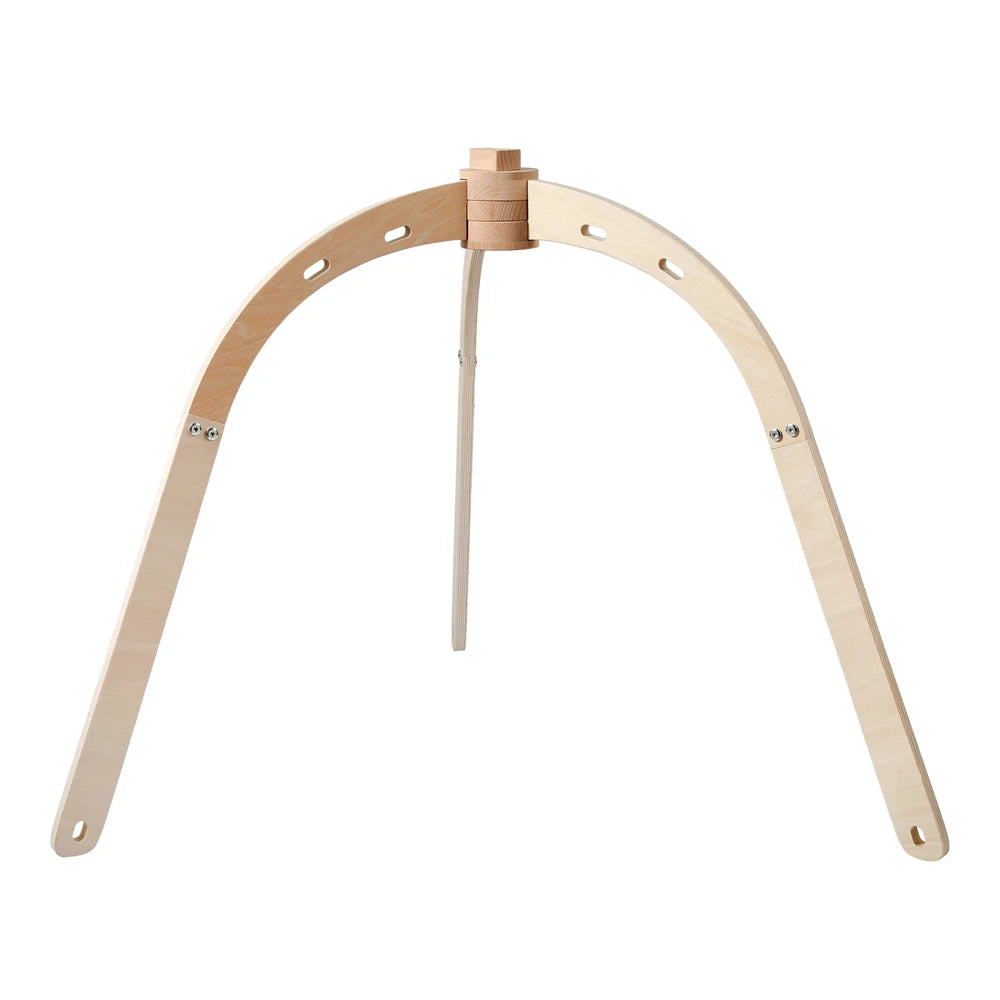 Baby Wooden Tripod Gym Frame for Toddlers With Hanging Sensory Toys Activity Center Montessori Style Baby Room Decor
