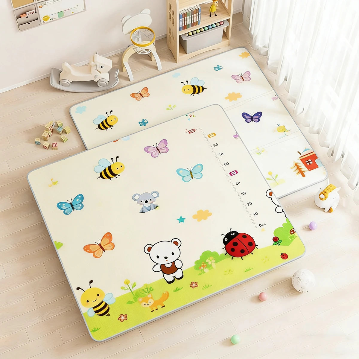 Double Sided Pattern Baby Activities Crawling Play Mats Non-toxic EPE Baby Activity Gym Room Mat Game Mat for Children's Mat Rug