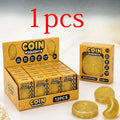///Dollar Gold Coin Squishy Slow Rising Stress Relief Fidget Toy Large Size Soft PU Squeeze Toy Funny Wealth Themed Desktop Gift