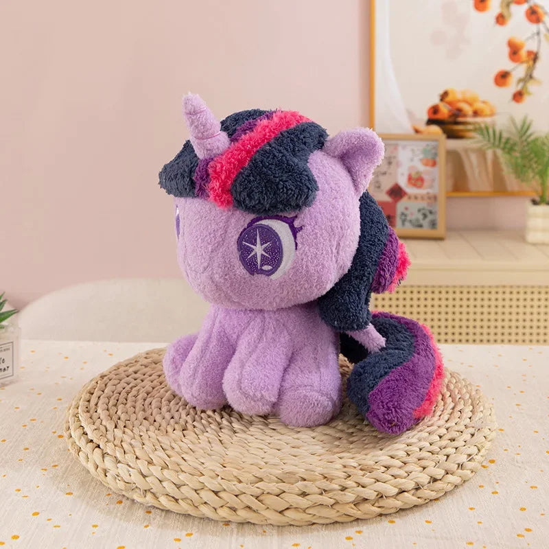 My Little Pony Plush Toy 28cm Cute Pony Stuffed Doll Soft Huggable Rainbow Pinkie Pie Birthday Gift Collection