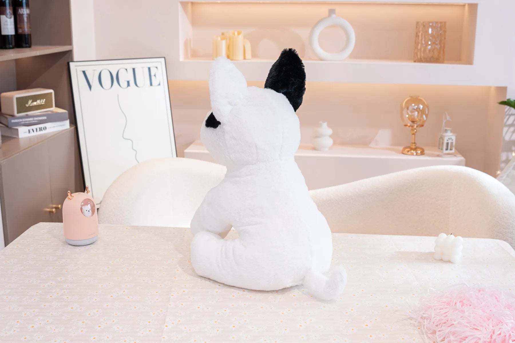 New 40/50cm Sitting Posture Bull Terrier Plush Toys Kawaii Pet Dog Stuffed Animal Toy Sleep Mate Throw Pillow Kid Birthday Gift