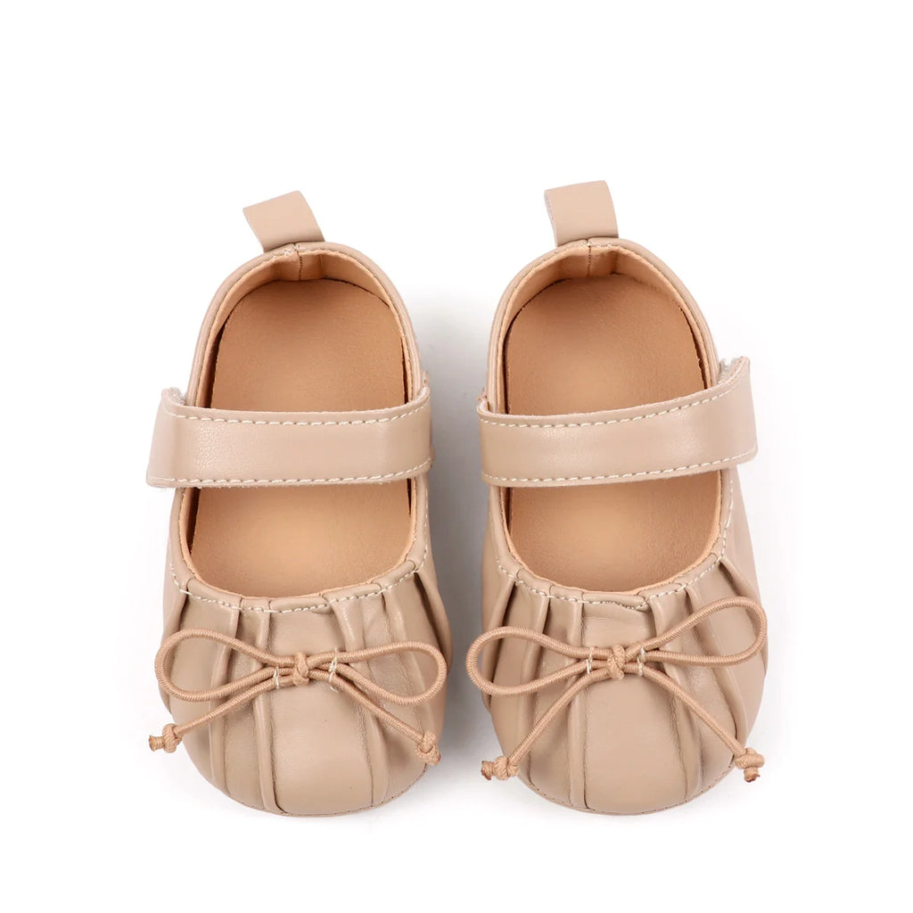 Spring Autumn Baby First Walking Toddler Shoes For 0-18 Months Three Colors High Quality PU Leather And TPR Sole Sweet Design