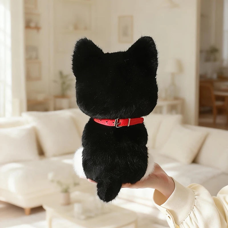 Nice Sitting Pose Kitten Plush Toys Soft Fluffy Cartoon Pet Cat Doll Lovely Office Desktop Decor Funny Gift To Family Accompany