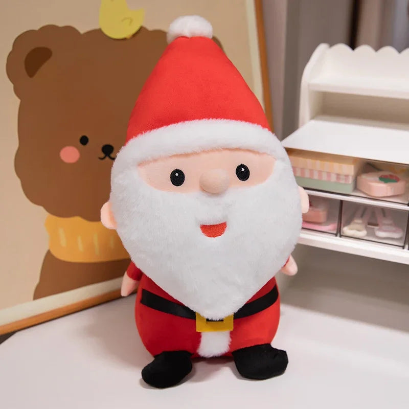 Aurora World Santa Claus Elk Snowman Gingerbread Man Plush Toys Set Model 001 Decorative Christmas Gift For Children
