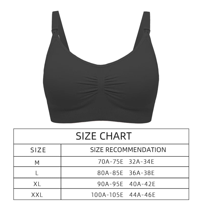 High Quality Maternity Care Bra All Cotton Breastfeeding Maternity Underwear Seamless Large Size Breathable Bra Push Up