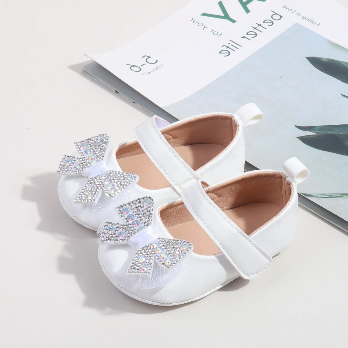 Spring Summer Sweet Shining Girl Princess Dress Shoes Bowknot Design Non-slip Indoor Outdoor Walking Shoes BBW5122