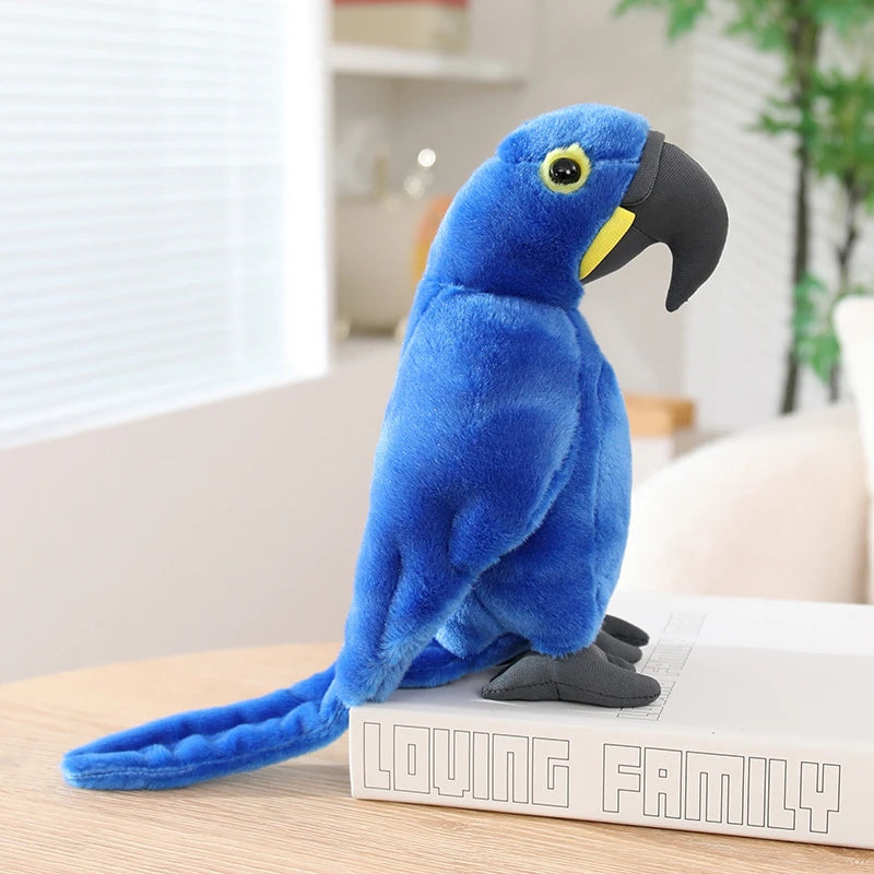 Hot Simulation Soft Toys Lifelike Grey Cockatiel Plush Toys Real Life Soft Yellow Parrot Birds Stuffed Animals Toy Dolls Gifts