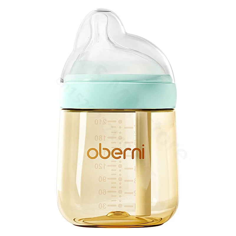 Anti Flatulence Glass Baby Bottle With Wide Mouth Nipple For Newborn 0 To 3 Months 150ml 210ml