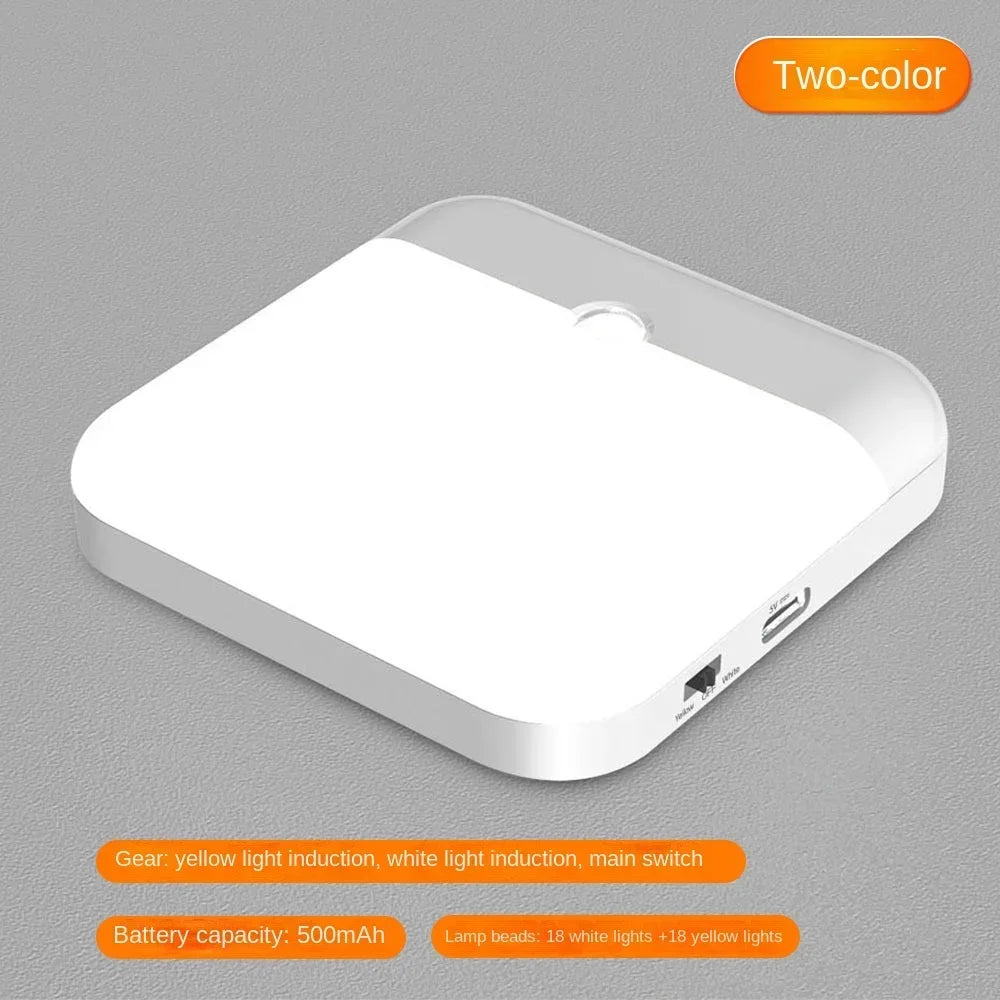 ATUO Motion Sensor Night Light USB LED Lamp With Switch Rechargeable Model ATUO For Home And Office