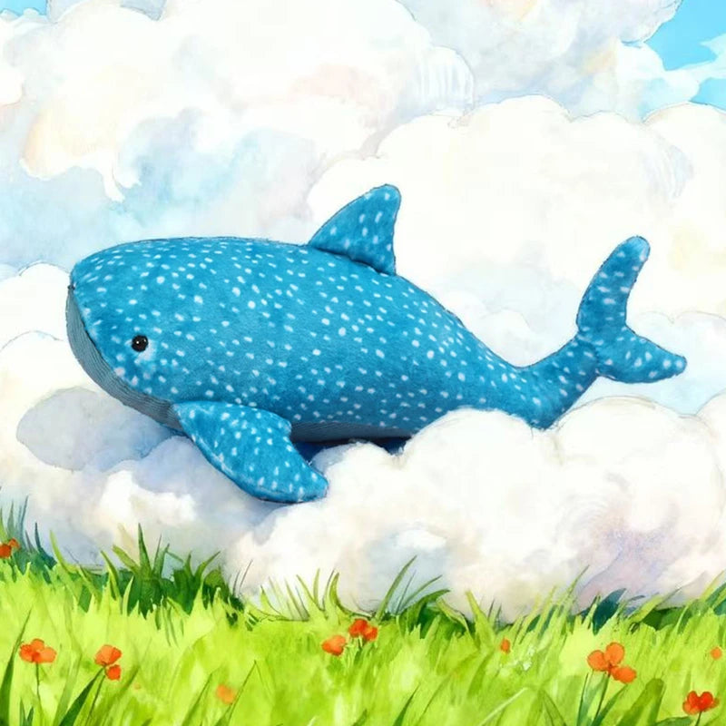 Lovely Whale Plush Toys Stuffed Soft Animal Blue Whale Dolls Kawaii Toy for Birthday Christmas Gift