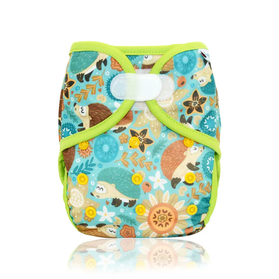 EezKoala One Size Cloth Diaper Cover Waterproof Reusable Pocket Diaper Hook Loop Closure